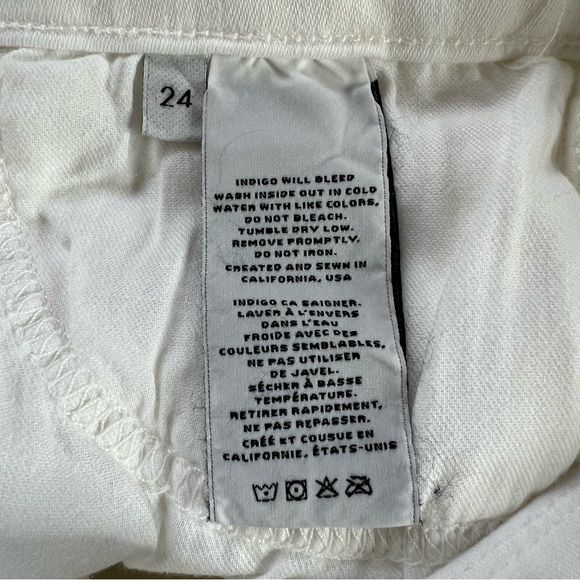 J Brand Low Rise Crop Demented White Skinny Distressed Jeans SZ 24 New $178 - Picture 13 of 14